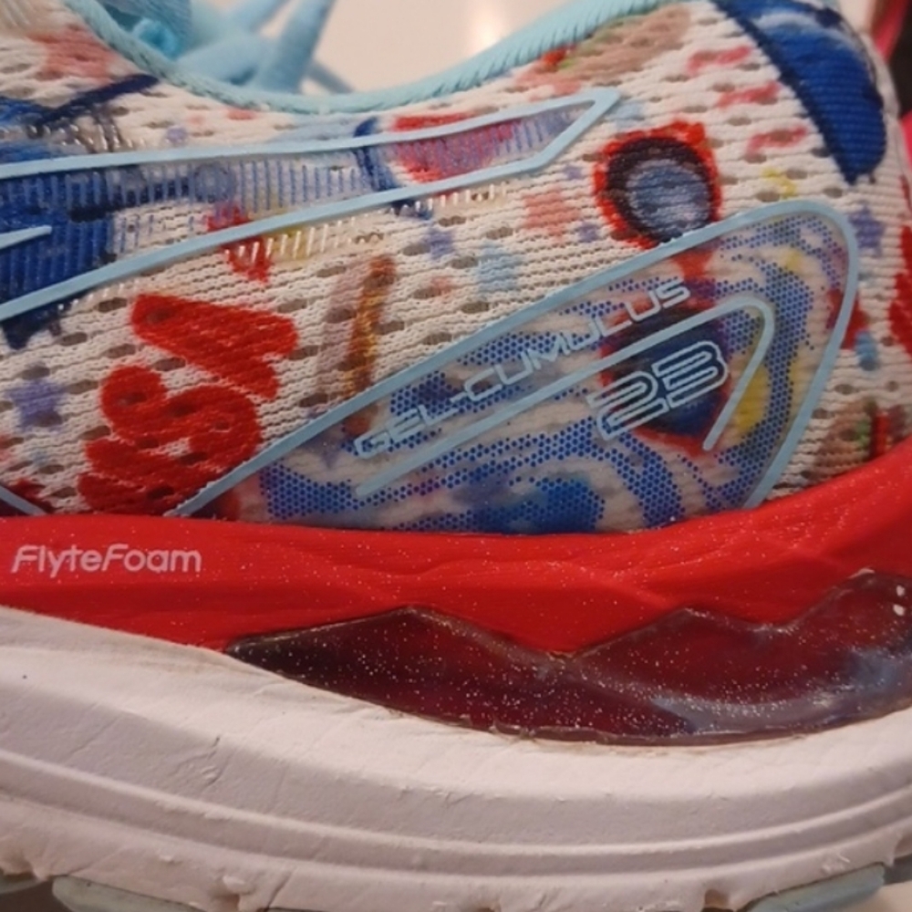 Asic Gel Cumulus 23 Cookout Special Edition Womens Size 8.5 Running Tennis Shoes - Picture 3 of 6